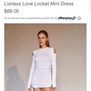 Love locket mini dress
